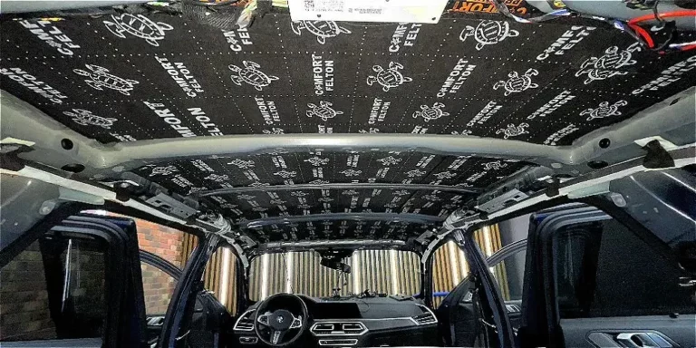 Шумоизоляция BMW X5 2022 крыша 2