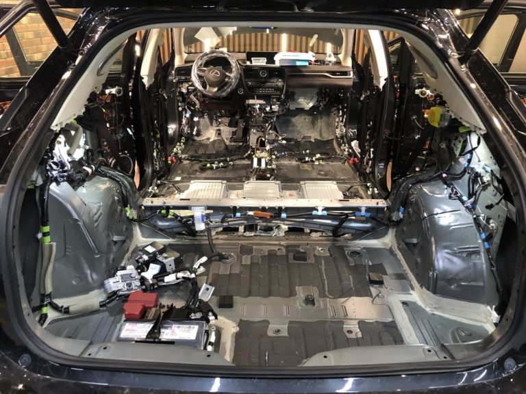 Шумоизоляция Lexus RX 2016 пол1