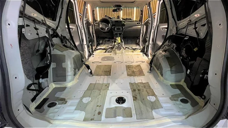 Шумоизоляция Mitsubishi Montero Sport 2022 пол1